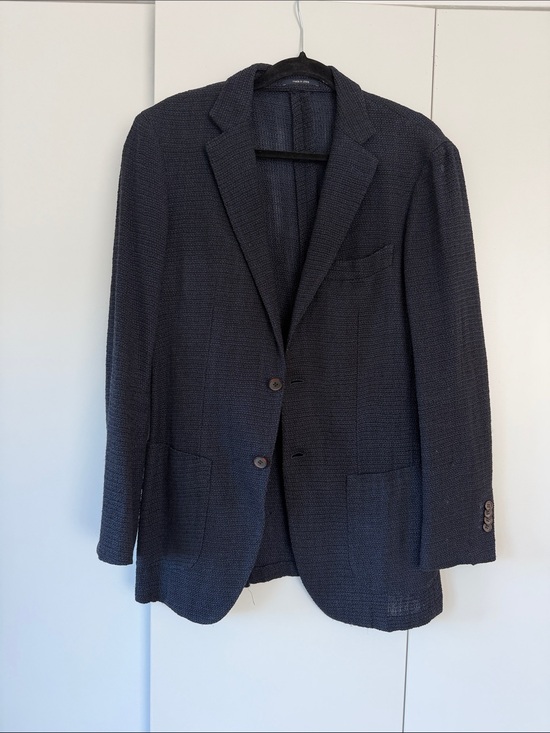 Suitsupply Other - Suitsupply Navy Textured Two-Button Sport Coat